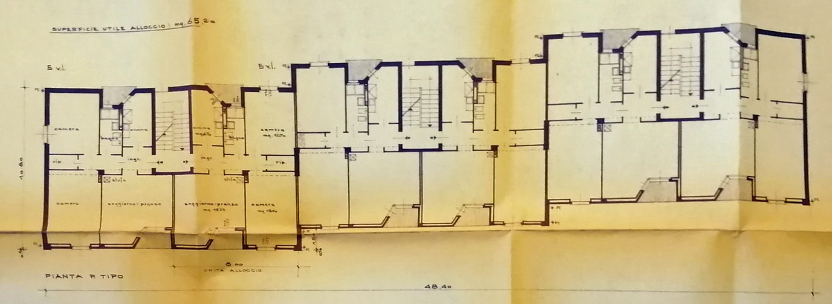 06 Vito e Gustavo Latis Edificio residenziale Ina Casa Iacp 1958